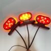Oval Takoz Lamba 8 Ledli [10ADET-SARI-KIRMIZI]