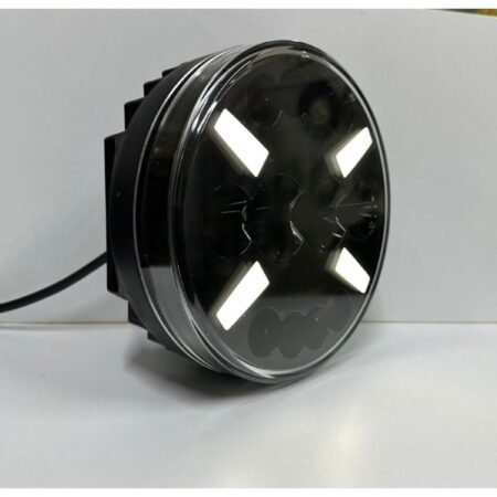 Bıyık Model Yuvarlak Sis Lambası 3 Modlu 12-24 Volt