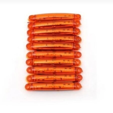 Oto (10 Adet) 9 Ledli Parmak Led Lamba Uyumlu Sarı 12v-24v