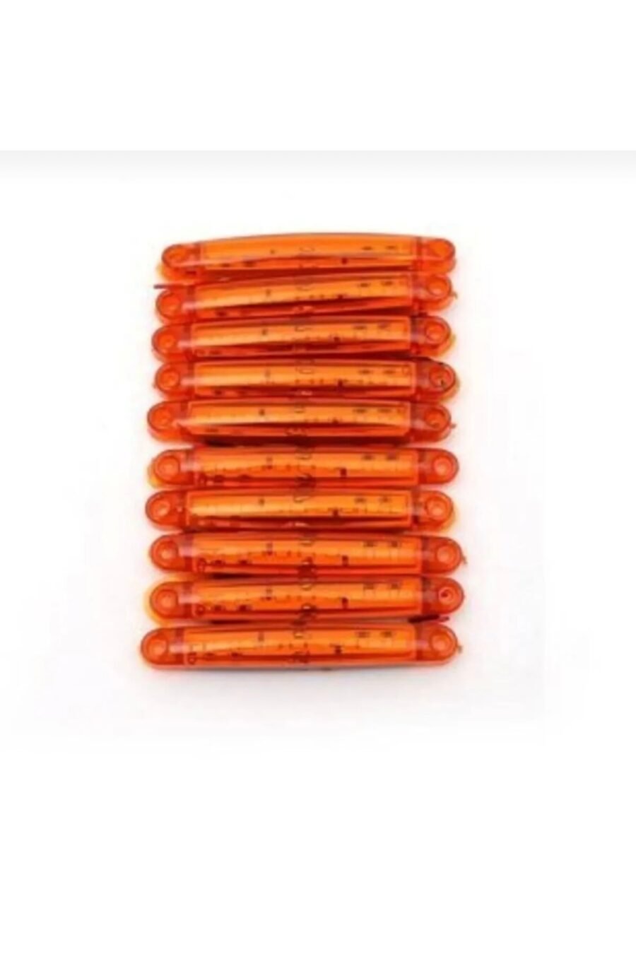 Oto (10 Adet) 9 Ledli Parmak Led Lamba Uyumlu Sarı 12v-24v