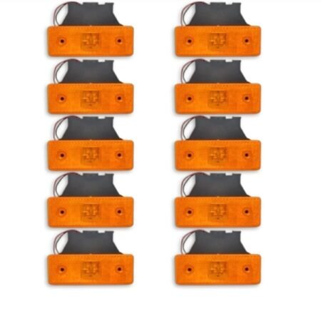Oto (10 Adet) Side Marker Led Lamba Sarı 12v-24v