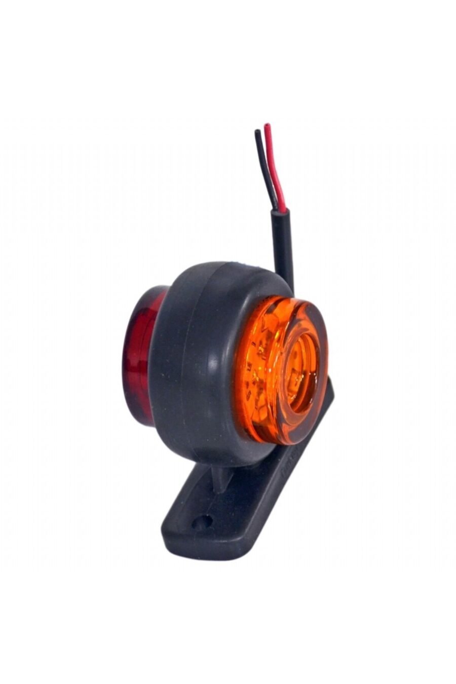10 Adet 6+6 Led'li Mini Takoz Led (Sarı - Kırmızı) (Kamyon Tır Aksesuar Dorse Lambası) - 12/24 Volt