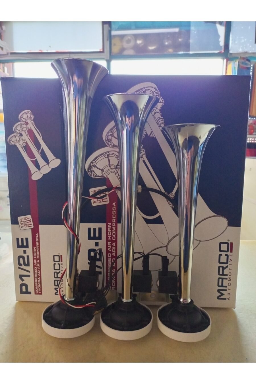24v (Krom) Havalı Korna 3'lü Dali Dali Arap Korna